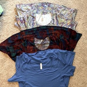 Three LuLaRoe perfect tee Bundle of three extra small